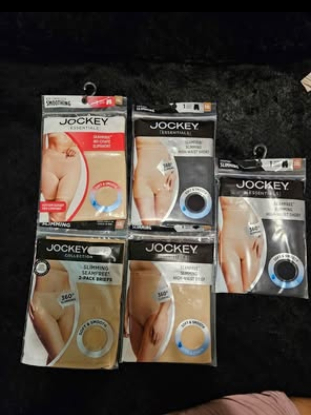 Lot of 5 - Jockey Women's Briefs Pack - Beige and Black